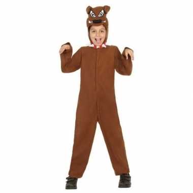 Carnaval dierenkostuum honden verkleed kostuum 'bull terrier' kindere