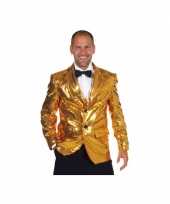 Carnavalskostuum gouden colbert