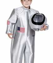 Kinder astronaut kostuum zilver