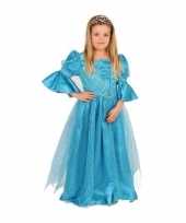 Prinsessen jurk blauw meisjes